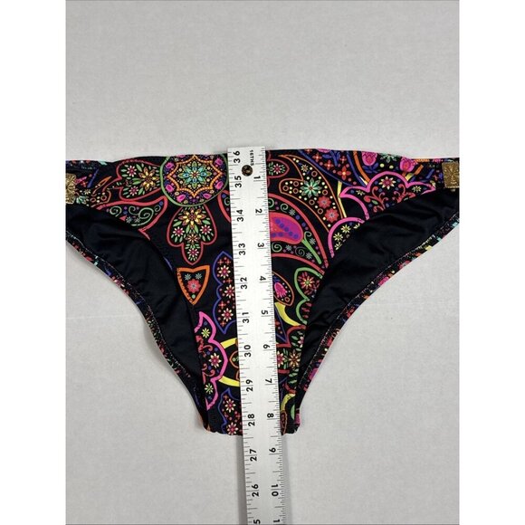 Phax Women's L Bikini Swim Bottom Black Multi Floral NWT - Picture 5 of 15